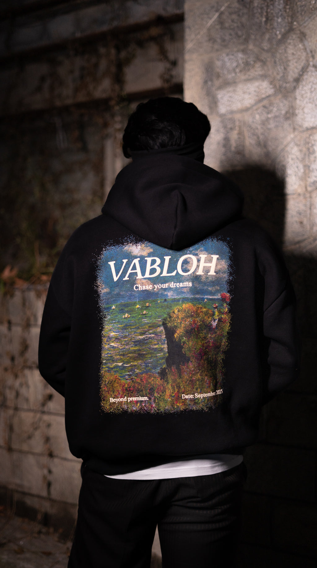 OVERSIZED COTTON FLEECE PRINTED HOODIE