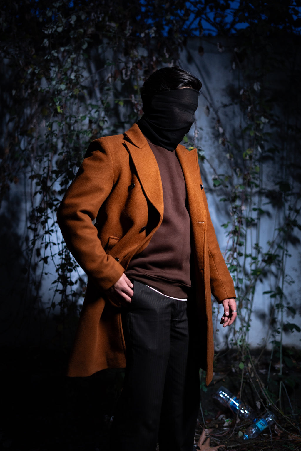 WINDSOR TAN DOUBLE-BREASTED WOOL OVERCOAT