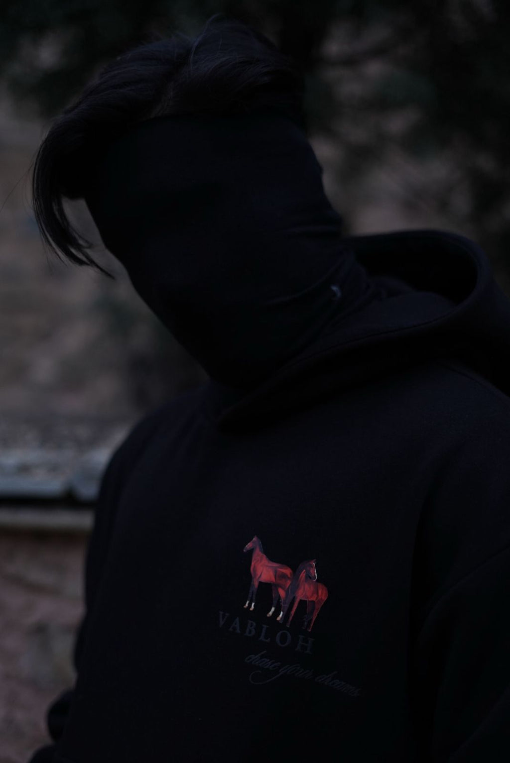 OVERSIZED COTTON FLEECE PRINTED HOODIE