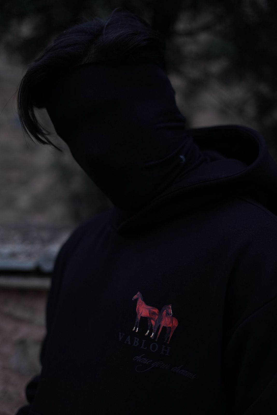 OVERSIZED COTTON FLEECE PRINTED HOODIE